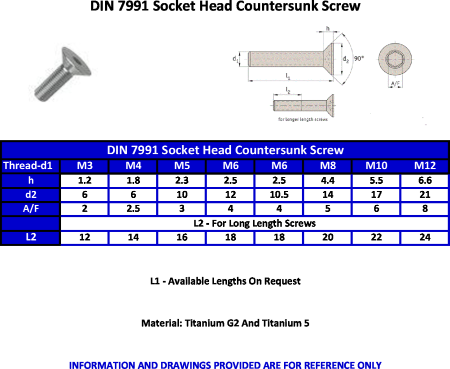 Чертеж din 7991